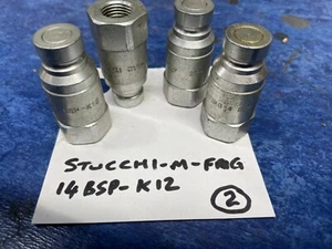 Hydraulic Flat Face Quick Release male BSP 1/4"Coupling - Picture 1 of 1