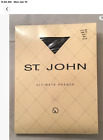 ST JOHN KNIT COLLECTION. ULTIMATE OPAQUE. NAVY PANTYHOSE.SIZE C. TONER TOP.