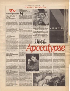 BILAL APOCALYPSE NIKE 2 PAGES PRESSE SUR BILAL 1998 - Picture 1 of 2