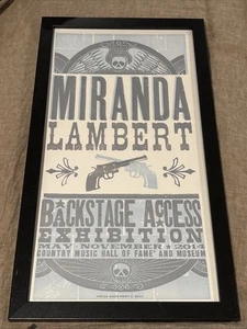 Miranda Lambert Hatch Show Print Country Music Hall of Fame 2014 Nashville - Picture 1 of 1