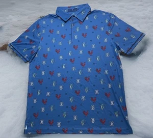 4 Aces EXTRACURRICULAR Men's LIV Golf Polo Shirt Large NEW World City Rooster L - Picture 1 of 9