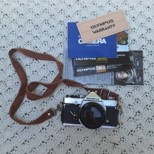 Vtg Olympus OM-1 SLR 35mm Film Camera Body Only w/ Manual - Untested - Picture 1 of 10