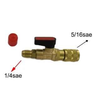 Vanne d'arr??t utile 1/2 ACME F X 1/4 SAE M pour R32 Professionnel - Picture 1 of 12