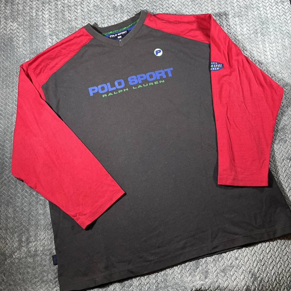 Ralph Lauren Polo Sudadera Deportiva Para Hombre Talla XL DE COLECCIÓN Años 90 Deletrear Bloque de Color Foto 1 de 4