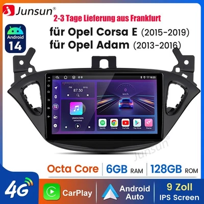 Android 14 6+128GB Carplay Für Opel Corsa E 2015-2019 Autoradio GPS Navi DAB RDS - Bild 1 von 4