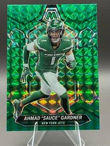 2024 Panini Mosaic AHMAD Sauce GARDNER Green Prizm COLOR MATCH #175 Jets - Picture 1 of 5