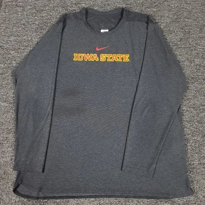 Camisa Nike Iowa State Para Hombres XL Gris Edición Equipo Bryan Petersen GA Coach Champ Club Foto 1 de 4