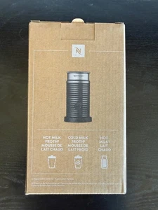 NEW Nespresso Aeroccino 3 Electric Milk Frother Black (3594-US-BK) Unopened - Picture 1 of 3