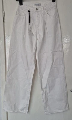Icon denim Los Angeles danielle Jeans Womens Size 6 wide-leg white new italian  - Image 1 of 4