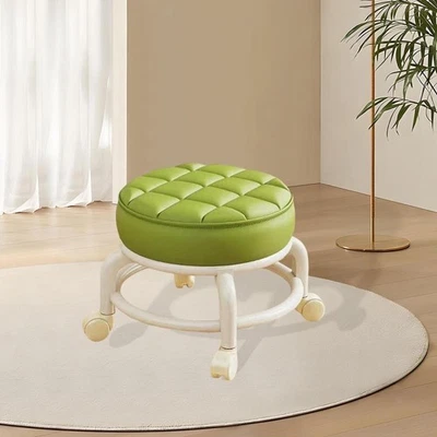 Low Roller Seat with Wheels Breathable Rolling Stool 360 Swivel Small Chair ∂ - Image 1 of 4