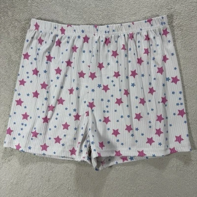 Pantalones Cortos de Pijama Spoiled Angel Para Mujer Talla Mediana Estrellas Blanco Cordón Foto 1 de 4