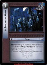 Lotr ccg-no rest for the weary 5r86/bothd eng