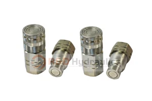 Acoplador rápido hidráulico | Rosca SAE de 3/4" | Minicargadora Bobcat | 2 juegos - Imagen 1 de 3