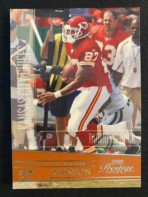 2006 Playoff Prestige - #77 Larry Johnson/Kansas City Chiefs - Image 1 of 2