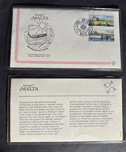 MALTA 1977 FDC EUROPA SCENIC VIEW FLEETWOOD -S16729-2 - Picture 1 of 1