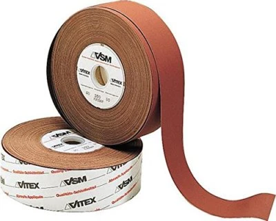 VSM KK114F Schleifrolle 50m Schleifgewebe-Sparrolle Schleifband AUSWAHL K40-K400