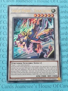 Tarjeta Gold Pride - Leon PHHY-EN089 Ultra Rara Yu-Gi-Oh 1a Edición Nueva - Imagen 1 de 3