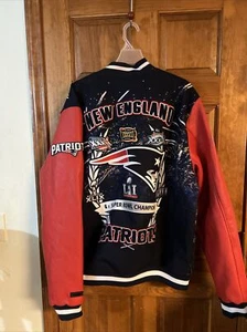 Nueva Chaqueta de Bombardero Universitario New England Patriots XXVIII Super Bowl 3XL - Imagen 1 de 4