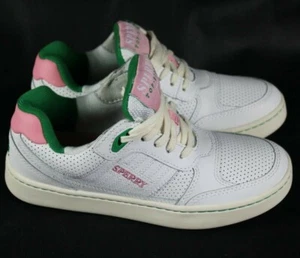 Sperry X Rowing Blazers Top Sider Cloud Cup Sneakers Pink/Green,size 6W 4.5M - Picture 1 of 9