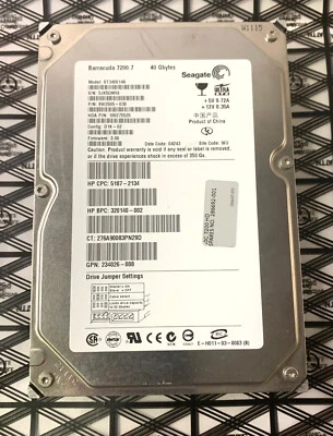 Seagate Barracuda 7200.7 40GB Internal 7200RPM 3.5" (ST340014A) Hard Disk Drive - Image 1 of 4