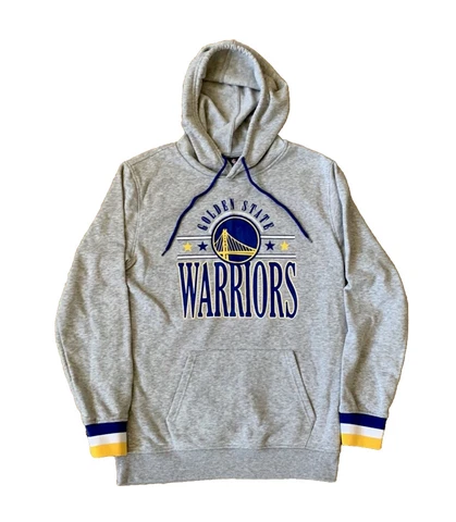 NBA Men’s Hoodie Size Medium Golden State Warriors Drawstring Hood Stretchy Cuff Cover