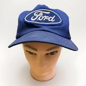 Mens Hat Ford Motor Company Oval Logo Embroidered Patch Snapback Trucker Style - Imagen 1 de 6