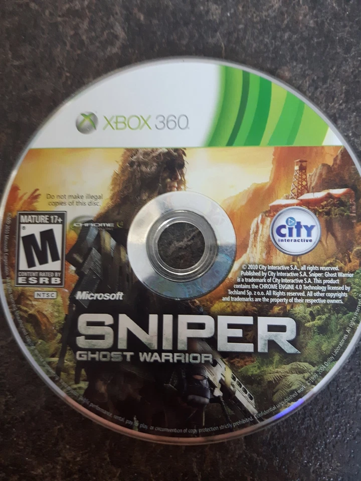 Sniper Ghost Warrior 2010 Xbox 360 Game Good Condition (Disc Only) - Image 1 of 1