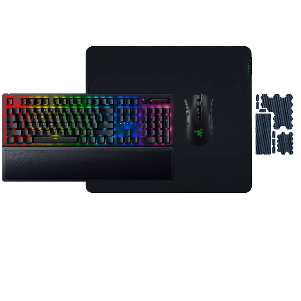 Razer, "Heroic" Gaming Bundle RGB Keyboard + Mouse + Pad + Grips Set - Image 1 of 4