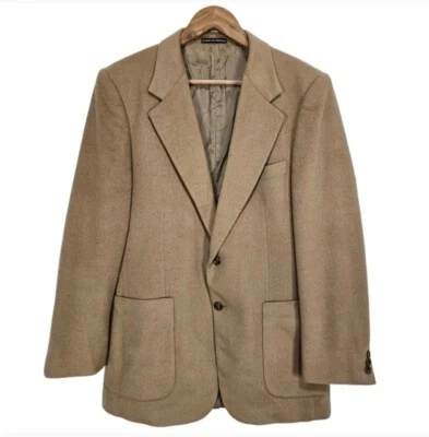 Blazer Yves Saint Laurent Vintage Talla 41 Para Hombre Lana Camel Diseñador Clásico Lujo Foto 1 de 4
