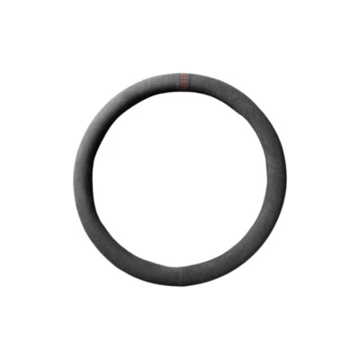 Cubierta de volante de gamuza negra 38 cm/15 pulgadas transpirable absorbente de sudor UniversawV Foto 1 de 4