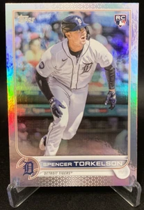 2022 Topps Update Spencer Torkelson Rainbow Foil RC Rookie Card Detroit Tigers - Picture 1 of 6