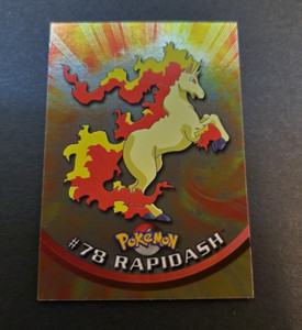 Topps Rapidash Holo #78 Blue Label Topps Series 1 - 1st Print LP Pokemon 