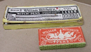 Vintage Part Boxes William Mitchell's Witch Pens & J pen nibs - Picture 1 of 8
