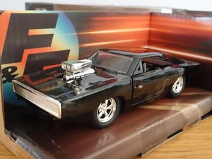 JADA FAST & FURIOUS DOM'S DODGE CHARGER R/T 1970 BLACK CAR MODEL 97042 1:32 - Picture 1 of 4