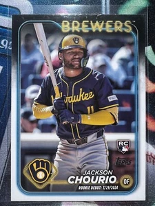 2024 Topps Update Series Rookie Debut #US155 Jackson Chourio (RC) Baseball Card - Picture 1 of 2