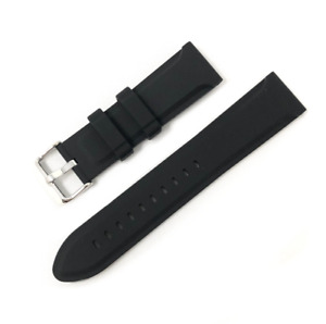 Watch Strap Replacement Silicone Rubber Band - Choose Colour Size, Hadley Roma