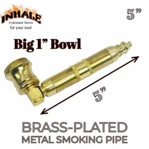 Inhale®️ 5" große Kammer große Party Bowl Tabak Pfeife mit 10 Messingschirm - Bild 1 von 2