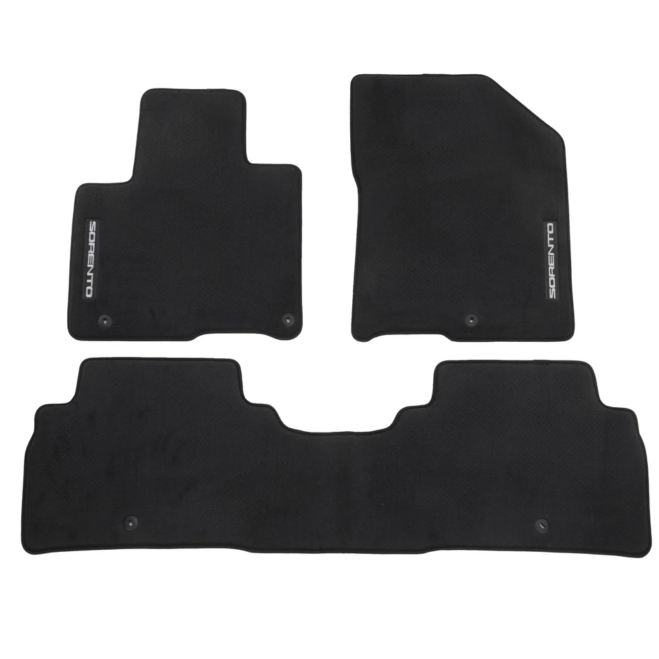 NEW OEM Kia 2016-2018 Sorento Carpet Floor Mats Set Black Genuine C6114-ADU00 - Imagem 1 de 4