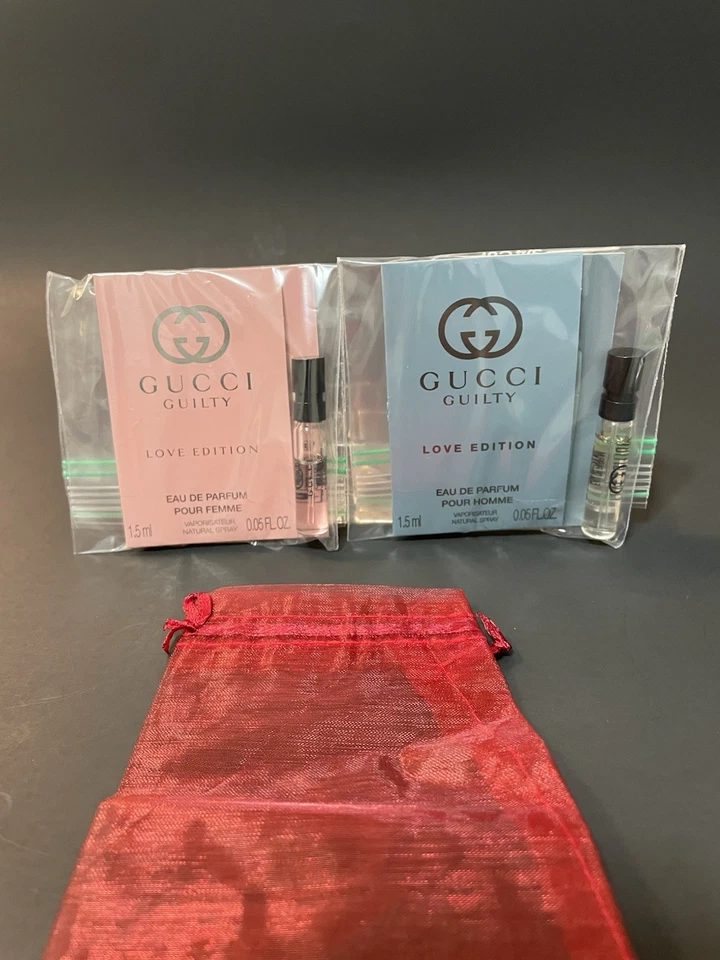 GUCCI “GUILTY: LOVE EDITION” POUR HOMME & POUR FEMME: MUESTRAS DE EAU DE PARFUM Foto 1 de 1