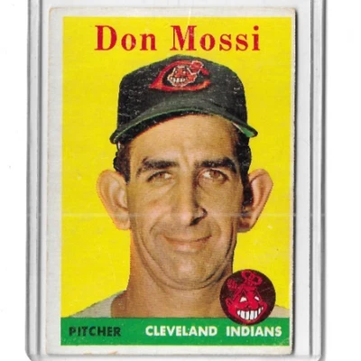 Don Mossi 1958 Topps #35 Cleveland Indians Foto 1 de 2