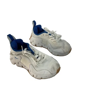 Reebok Zig Dynamica Running Kids Unisex White Sneakers Size 13 Preowned - Imagen 1 de 7