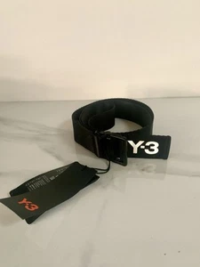 Y-3 Yohji Yamamoto Classic Logo Belt Sz Large Black ( GK2074) NWT - Picture 1 of 5