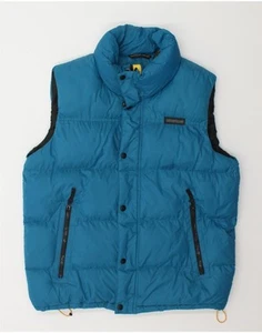 CATERPILLAR Mens Padded Gilet UK 40 Large Blue Polyester BY01 - Picture 1 of 3
