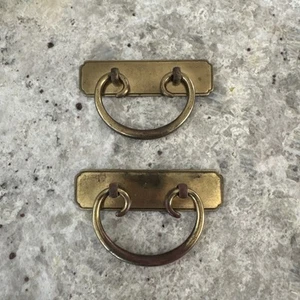 Thomasville Chinoiserie Brass Dresser Chest Bail Pulls Hardware Asian 5.5” Total - Picture 1 of 8