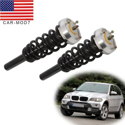 Pair For 2007-2014 BMW X5 E70 X6 E71 Front Struts Absorber Assys Foto 1 de 4