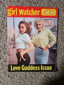 GIRL WATCHER MAGAZINE  1959 LOVE GODDESS ISSUE  JUNE WILKINSON COVER - Picture 1 of 6