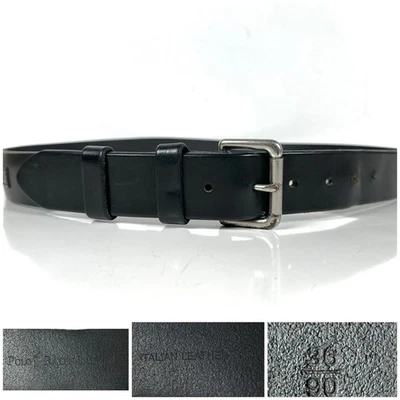 Cinturón de vestir Polo Ralph Lauren de cuero italiano negro para hombre talla 36/90 Foto 1 de 4