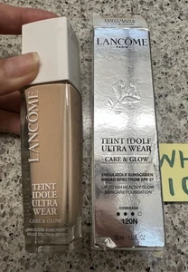 Base Lancome Teint Idole Ultra Wear Care & Glow 120N SPF27 CADUCIDAD 4/26 TAMAÑO COMPLETO - Imagen 1 de 24