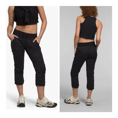 Pantalones capri de rendimiento The North Face para mujer grandes negros Aphrodite 2.0 Foto 1 de 4