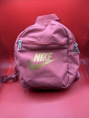 Mini mochila Nike rosa negra correas ajustables para el hombro Foto 1 de 4